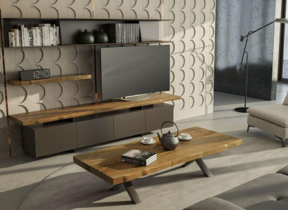 Wood Coffee table Modern Living room furniture Luxury storage table TV table